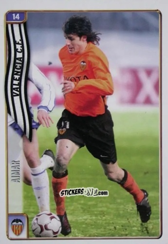 Sticker Aimar - Las Fichas De La Liga 2004-2005 n. 14 - Mundicromo