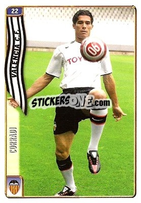 Sticker Corradi - Las Fichas De La Liga 2004-2005 n. 22 - Mundicromo
