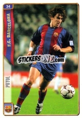 Sticker Puyol - Las Fichas De La Liga 2004-2005 n. 34 - Mundicromo