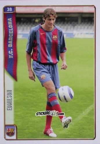 Sticker Edmilson - Las Fichas De La Liga 2004-2005 n. 38 - Mundicromo
