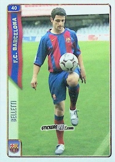 Sticker Belletti - Las Fichas De La Liga 2004-2005 n. 40 - Mundicromo