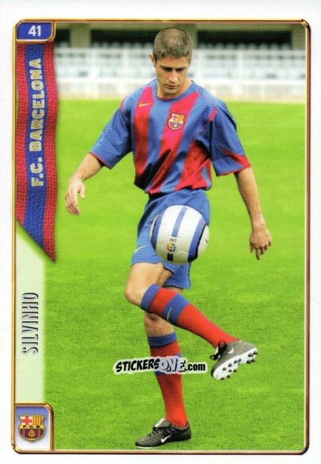 Figurina Silvinho - Las Fichas De La Liga 2004-2005 n. 41 - Mundicromo