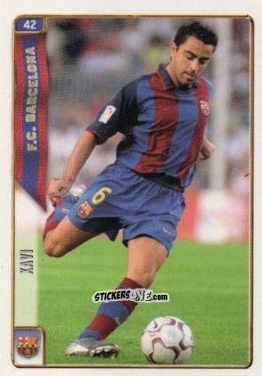 Sticker Xavi - Las Fichas De La Liga 2004-2005 n. 42 - Mundicromo