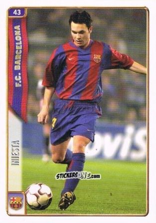 Figurina Iniesta - Las Fichas De La Liga 2004-2005 n. 43 - Mundicromo