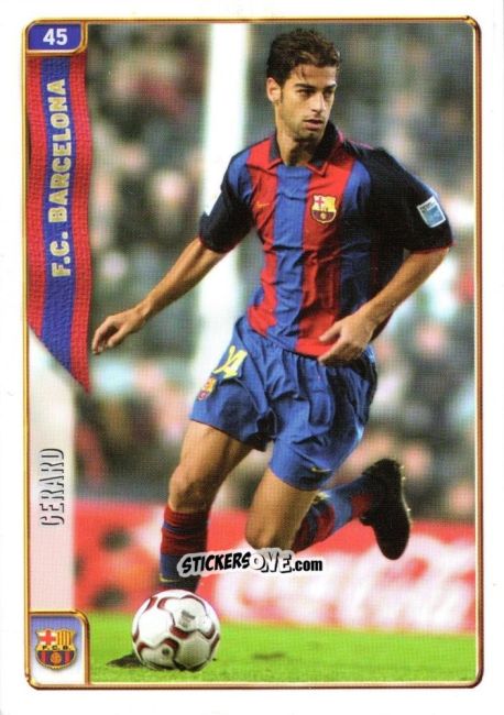 Sticker Gerard - Las Fichas De La Liga 2004-2005 n. 45 - Mundicromo