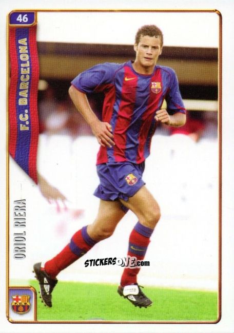 Cromo Oriol Riera - Las Fichas De La Liga 2004-2005 n. 46 - Mundicromo