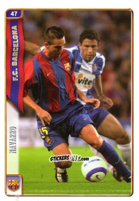 Sticker Navarro - Las Fichas De La Liga 2004-2005 n. 47 - Mundicromo