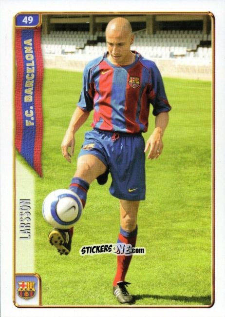 Cromo Larsson - Las Fichas De La Liga 2004-2005 n. 49 - Mundicromo