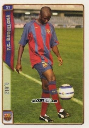 Cromo Eto'o - Las Fichas De La Liga 2004-2005 n. 51 - Mundicromo
