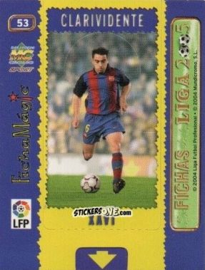 Sticker Xavi - Las Fichas De La Liga 2004-2005 n. 53 - Mundicromo