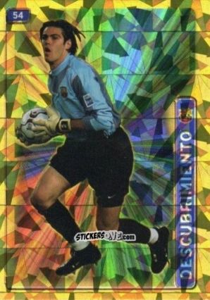 Sticker Víctor Valdés - Las Fichas De La Liga 2004-2005 n. 54 - Mundicromo