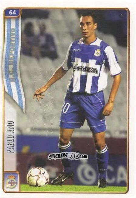 Sticker Pablo Amo - Las Fichas De La Liga 2004-2005 n. 64 - Mundicromo