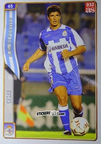 Cromo Cesar - Las Fichas De La Liga 2004-2005 n. 65 - Mundicromo
