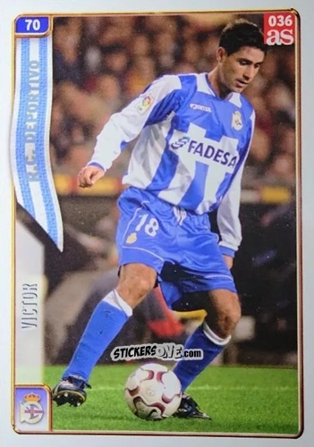 Cromo Victor - Las Fichas De La Liga 2004-2005 n. 70 - Mundicromo