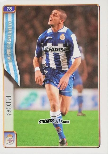 Sticker Pandiani - Las Fichas De La Liga 2004-2005 n. 78 - Mundicromo