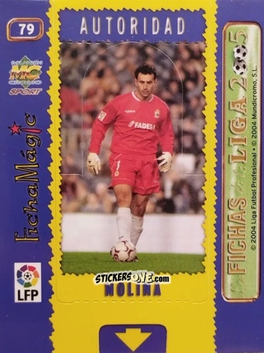 Cromo Molina - Las Fichas De La Liga 2004-2005 n. 79 - Mundicromo
