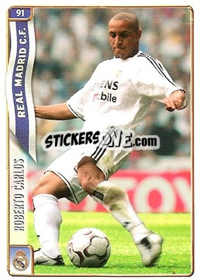 Sticker R. Carlos - Las Fichas De La Liga 2004-2005 - Mundicromo
