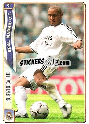Sticker R. Carlos - Las Fichas De La Liga 2004-2005 n. 91 - Mundicromo