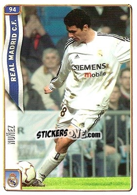Figurina Núñez - Las Fichas De La Liga 2004-2005 n. 94a - Mundicromo