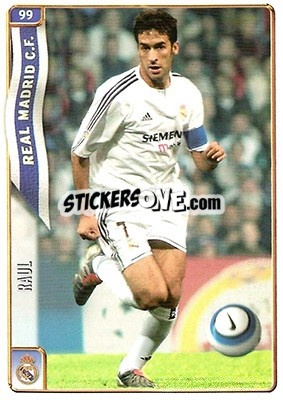 Sticker Raul González - Las Fichas De La Liga 2004-2005 - Mundicromo