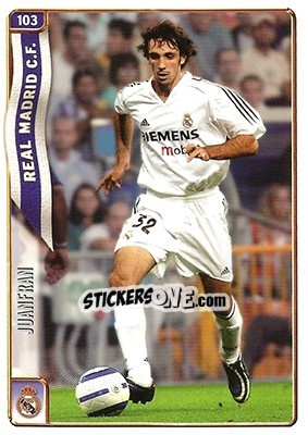 Sticker Juanfran - Las Fichas De La Liga 2004-2005 n. 103err - Mundicromo