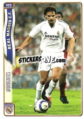 Cromo Morientes - Las Fichas De La Liga 2004-2005 - Mundicromo