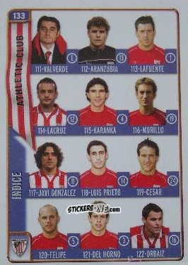 Sticker Indice - Las Fichas De La Liga 2004-2005 n. 133 - Mundicromo