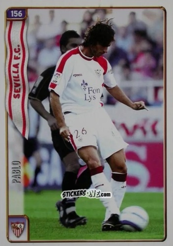 Cromo Pablo - Las Fichas De La Liga 2004-2005 n. 156 - Mundicromo