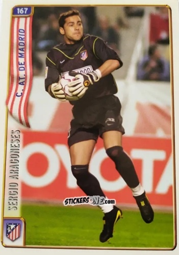 Cromo Sergio Aragoneses - Las Fichas De La Liga 2004-2005 n. 167 - Mundicromo
