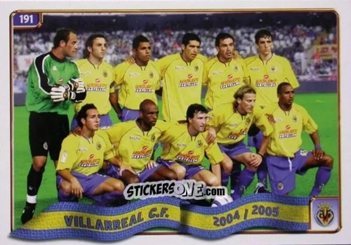 Figurina Plantilla - Las Fichas De La Liga 2004-2005 n. 191 - Mundicromo