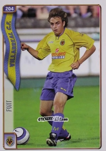 Cromo H. Font - Las Fichas De La Liga 2004-2005 n. 204 - Mundicromo