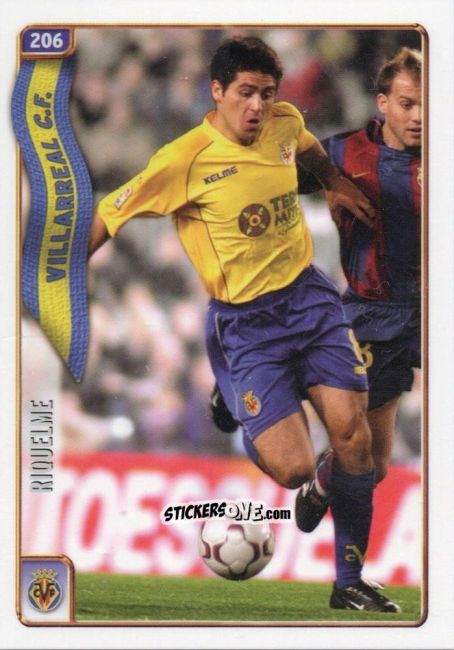 Sticker Riquelme - Las Fichas De La Liga 2004-2005 n. 206 - Mundicromo