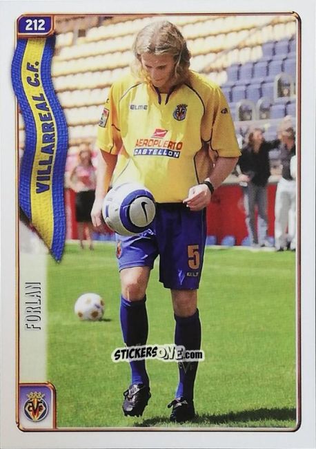 Sticker Forlán - Las Fichas De La Liga 2004-2005 n. 212 - Mundicromo