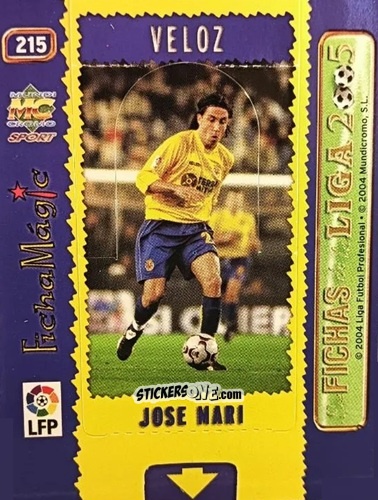 Cromo Jose Mari - Las Fichas De La Liga 2004-2005 n. 215 - Mundicromo