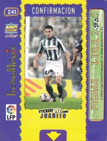 Figurina Juanito - Las Fichas De La Liga 2004-2005 n. 241 - Mundicromo
