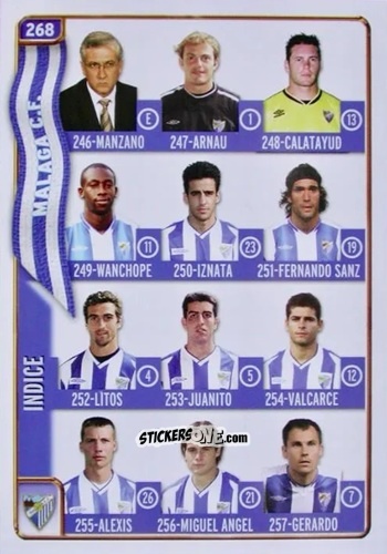 Sticker Indice - Las Fichas De La Liga 2004-2005 n. 268 - Mundicromo