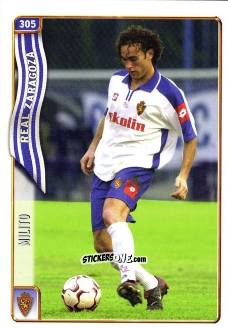 Sticker Milito - Las Fichas De La Liga 2004-2005 n. 305 - Mundicromo