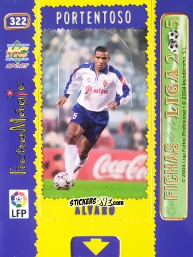 Sticker Alvaro - Las Fichas De La Liga 2004-2005 n. 322 - Mundicromo