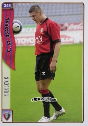 Cromo Milosevic - Las Fichas De La Liga 2004-2005 n. 345 - Mundicromo
