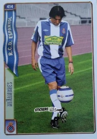Sticker Miñambres - Las Fichas De La Liga 2004-2005 n. 414 - Mundicromo