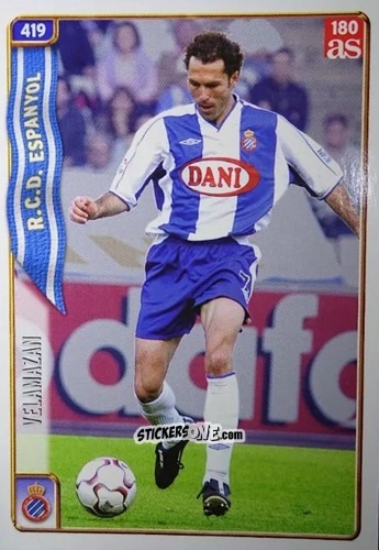Cromo Velamazán - Las Fichas De La Liga 2004-2005 n. 419 - Mundicromo