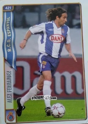 Sticker Alex Fernandez - Las Fichas De La Liga 2004-2005 n. 421 - Mundicromo