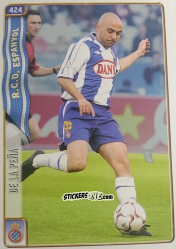 Cromo De la Peña - Las Fichas De La Liga 2004-2005 n. 424 - Mundicromo