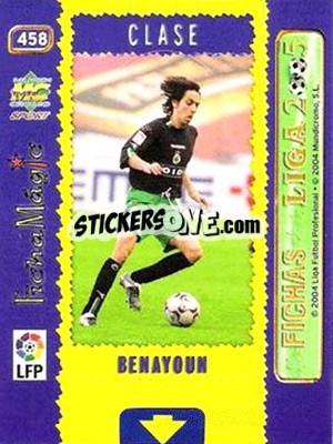 Sticker Benayoun - Las Fichas De La Liga 2004-2005 - Mundicromo