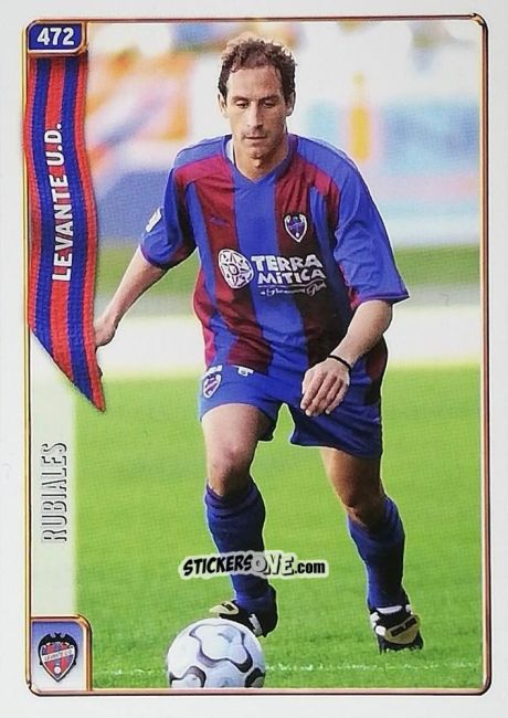 Cromo Luis Manuel Rubiales Bejal - Las Fichas De La Liga 2004-2005 n. 472 - Mundicromo