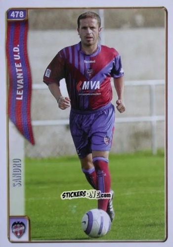 Cromo Sandro - Las Fichas De La Liga 2004-2005 n. 478 - Mundicromo