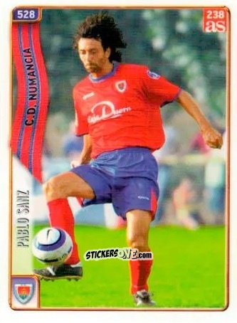 Sticker P. Sanz - Las Fichas De La Liga 2004-2005 n. 528 - Mundicromo