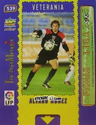 Sticker A. Nuñez - Las Fichas De La Liga 2004-2005 n. 539 - Mundicromo
