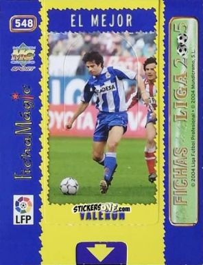 Sticker Valerón - Las Fichas De La Liga 2004-2005 n. 548 - Mundicromo