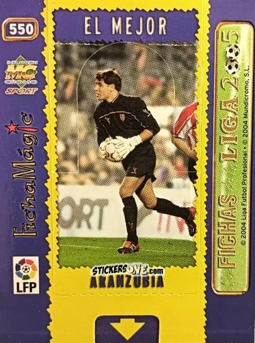 Cromo Aranzubía - Las Fichas De La Liga 2004-2005 n. 550 - Mundicromo